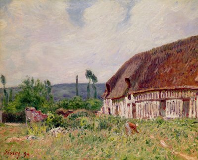 Thatched Cottage in Normandy, 1894 by Alfred Sisley